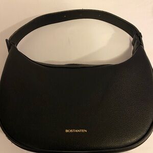Bostanten Crescent Moon Convertible Shoulder Hand Bag Black